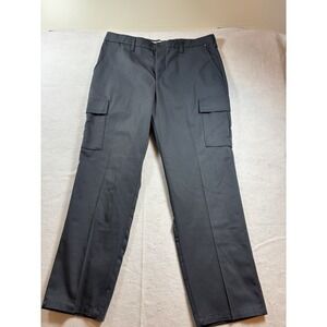 Aramark Mens 35x30 Cargo Pants Navy Work Utility Uniform